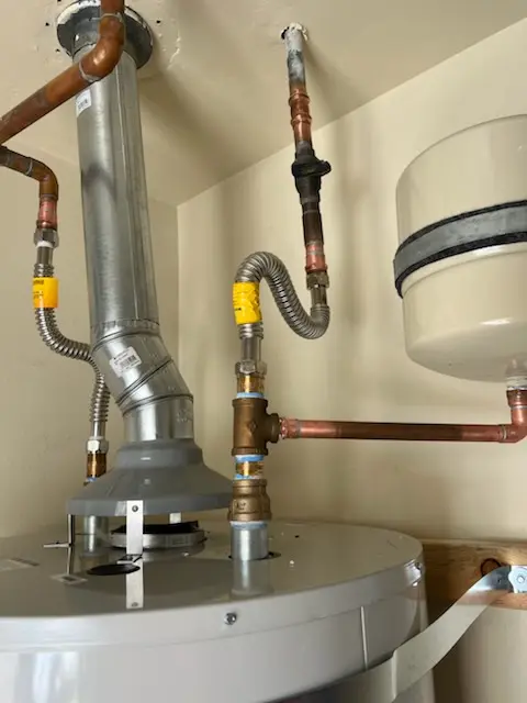 Water heater installation and plumbing repair in Glessner