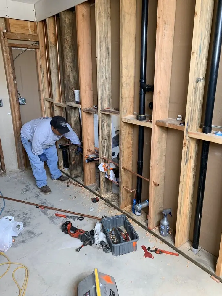 Commercial rough-in plumbing for Gas Line Repair in Glessner
